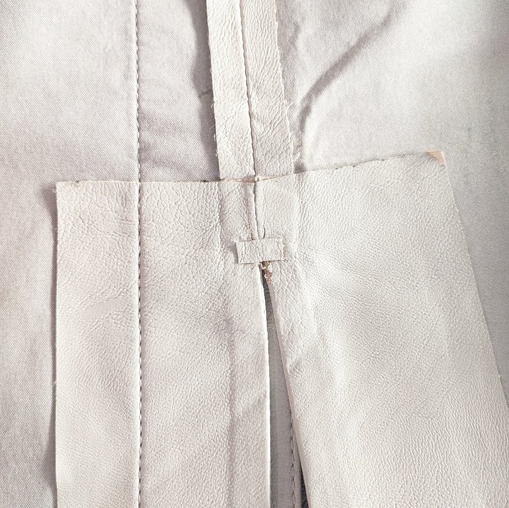 Stella McCartney Light Gray Faux Leather Midi Skirt - Picture 15 of 16